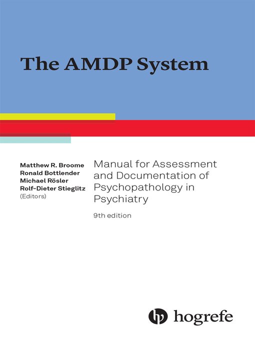 Title details for The AMDP System by Matthew R. Broome - Wait list
